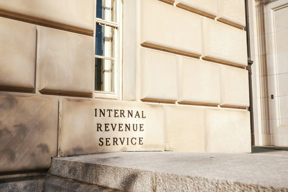 outside of IRS building