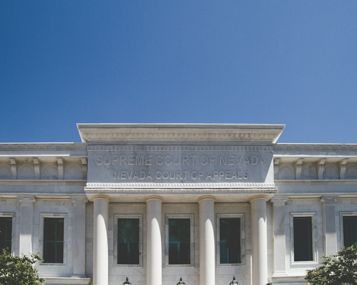 Courthouse building with columns