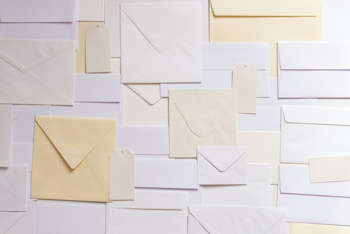 Stack of mail envelopes